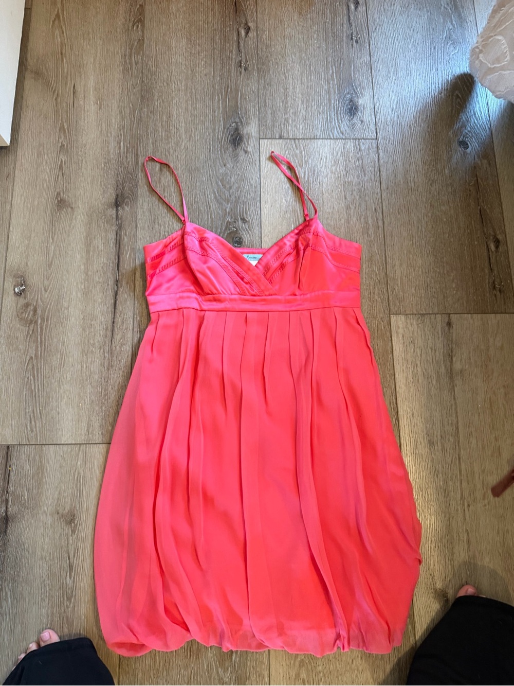 Marciano Hot Pink Satin Bubble Dress